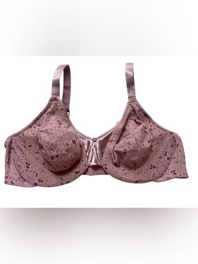 Olga 050060 Underwire Full Coverage Bra Size 40C Pink Print